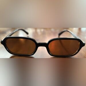 Black and Brown Round Sunglasses